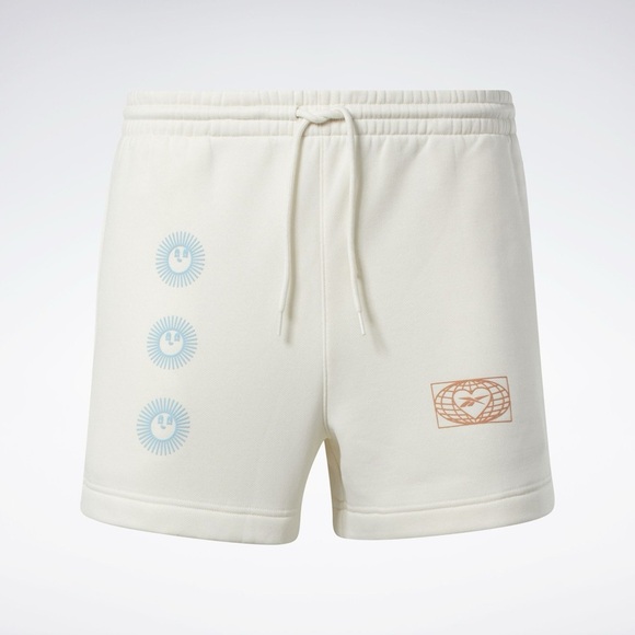 Reebok Unisex Good Vibes Classics Shorts Soft Fleece Sold Out SZ Large NWT - Picture 1 of 12